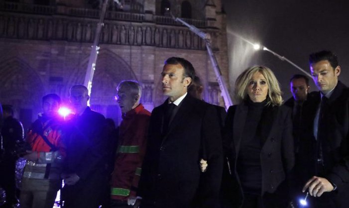 El cinisme de Macron enfront de l'incendi de Notre Dame