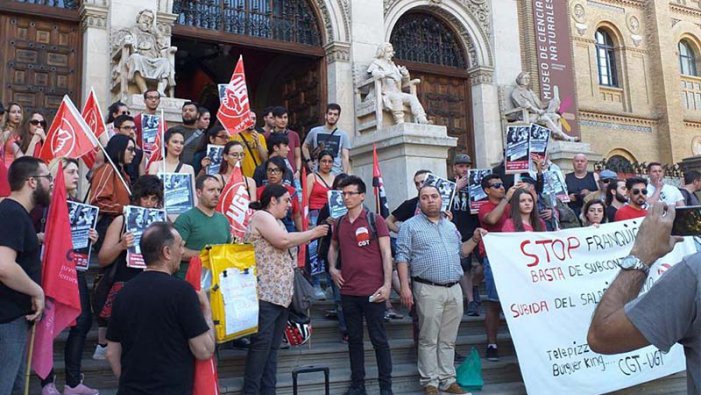“Des de Telepizza sortim a la vaga i proposem a tots els treballadors precaris unir-nos en una lluita comú”