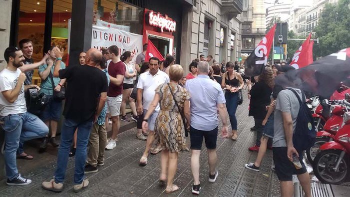 Important vaga a Telepizza Barcelona amb un 70% de seguiment