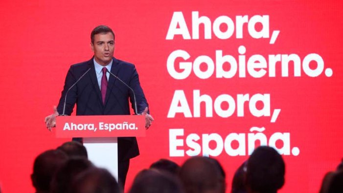 Pedro Sánchez en campanya: espanyolisme i amenaça d'un nou 155 a Catalunya