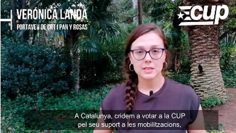 Verónica Landa: “Votem a la CUP contra la repressió i els intents de tancar per dalt la crisi del Règim”
