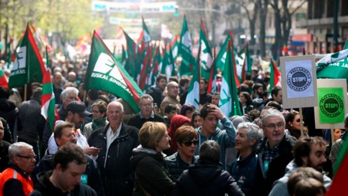  Euskal Herria: sindicats convoquen vaga general en defensa de pensions públiques i ocupació