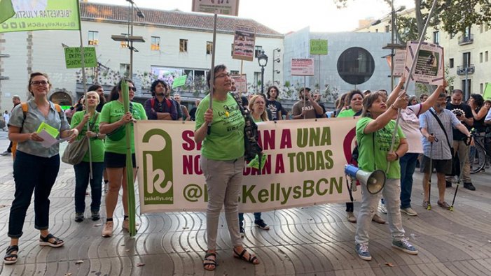 Les Kellys donen suport a la vaga del 30G: “Contra les reformes laborals i per unes pensions dignes!”