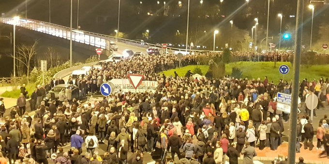 “Heu convertit el dolor en ràbia”, manifestacions a Bizkaia després de l'esfondrament de l'abocador de Zaldibar