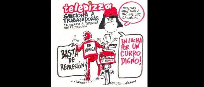  Azagra dibuixa perquè guanyin les treballadores de Telepizza