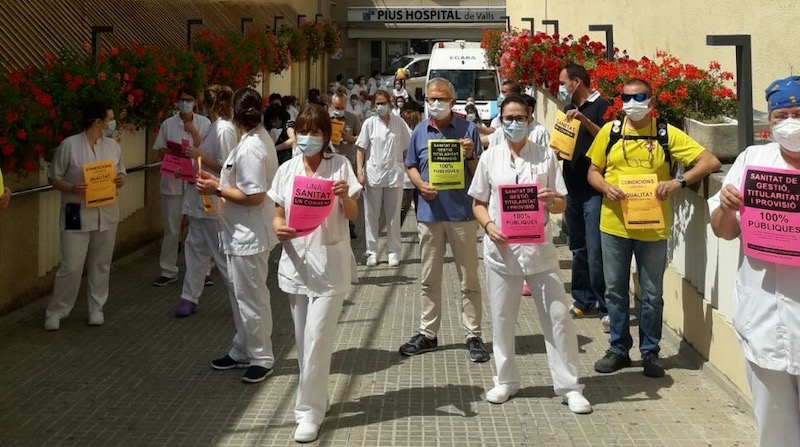 Concentracions de la #PrimaveraSanitaria en defensa de la sanitat pública