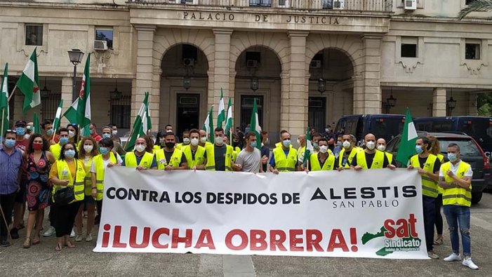 Sevilla: exigeixen la reincorporació dels 35 treballadors de Alestis