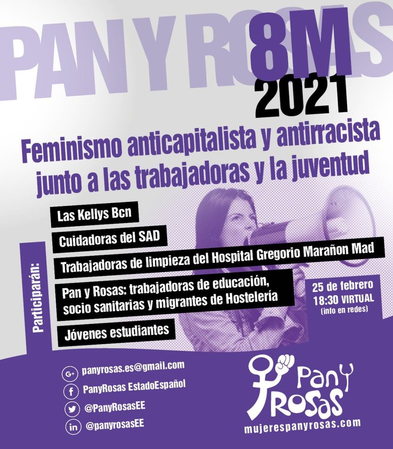 [En directe] Xerrada | "Feminisme anticapitalista i antiracista" amb Pan y Rosas