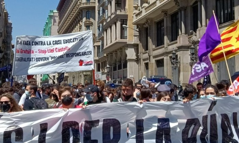 Llei Castells, pressupostos de la Generalitat i lluita per la gratuïtat: els reptes del moviment estudiantil a Catalunya
