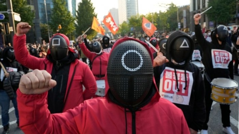 Corea del Sud: mig milió de treballadors van parar i milers es van mobilitzar