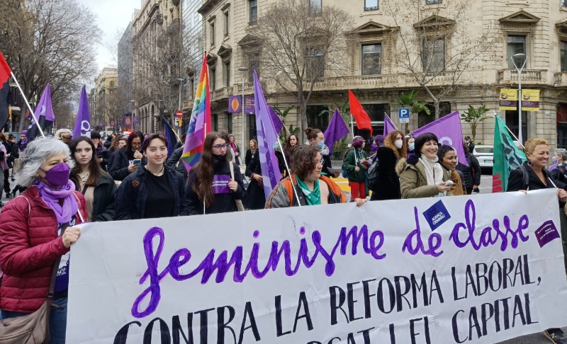 Vaga 8M: per un feminisme de classe contra la reforma laboral, la llei d'estrangeria i contra la guerra
