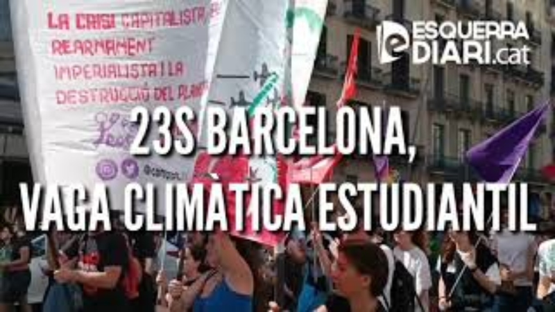 Veus d'estudiants des de la manifestació de Barcelona per la vaga climàtica mundial