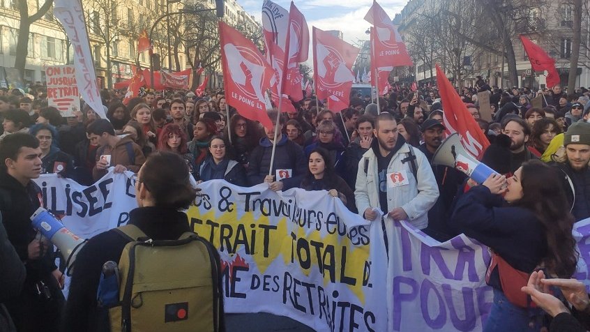 Milers d'estudiants a França entren en la lluita contra la Reforma Provisional de Macron