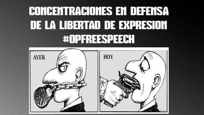 No ens callaran! Concentracions en deu països per la llibertat d'expressió en l'Estat espanyol
