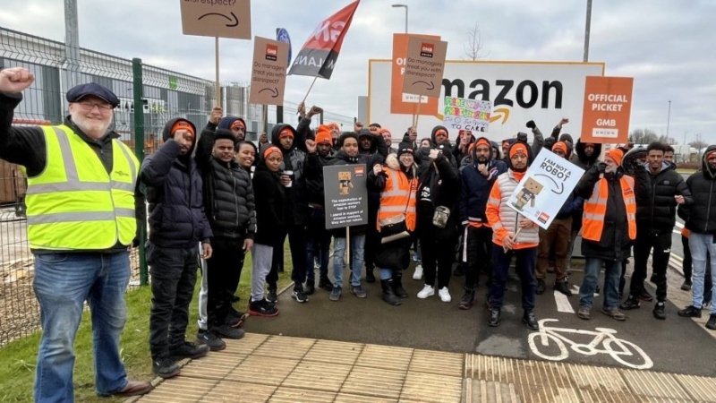 Treballadors d'Amazon al Regne Unit fan sis dies més de vaga per salaris