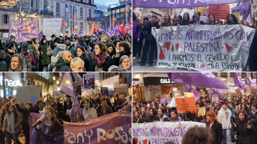 Un 8M amb massives manifestacions feministes a l'Estat espanyol