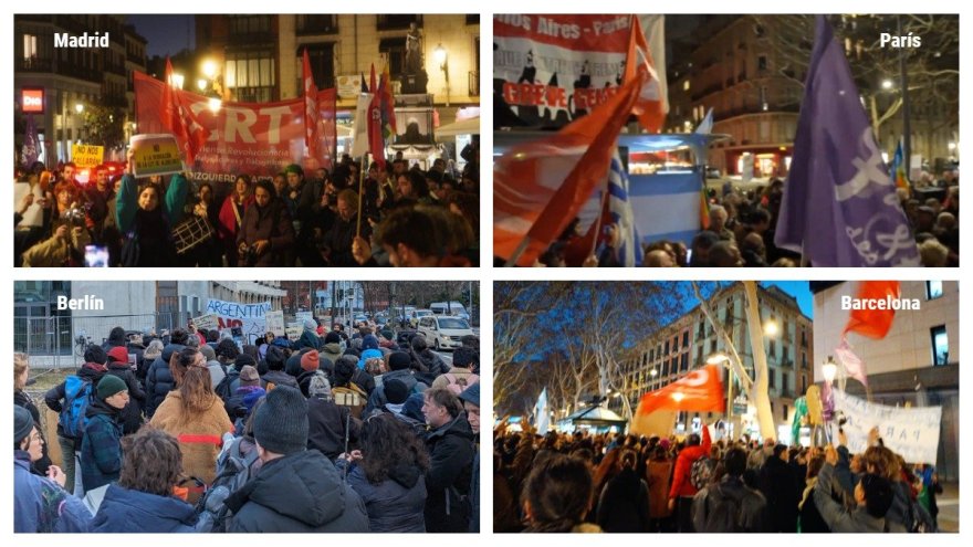 Accions arreu del món expressen solidaritat amb el poble argentí