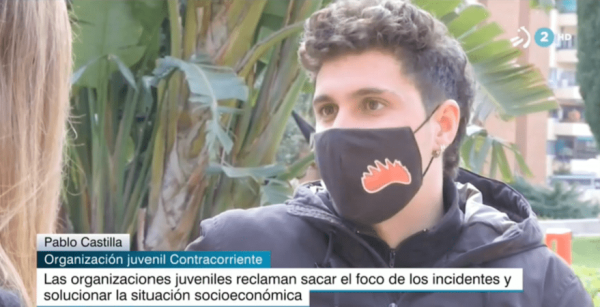 Pablo Castilla: "Els que avui sortim als carrers no entendríem que la CUP pactés amb els responsables de la repressió"