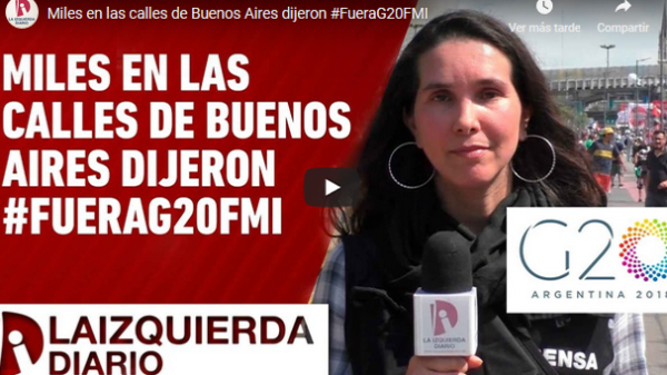 [Vídeo] En una Buenos Aires militaritzada, milers van marxar contra el G-20 i l'FMI