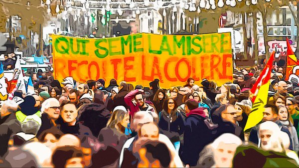 La perspectiva concreta de la vaga general a França i els seus adversaris
