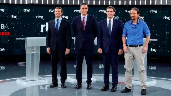 Debat electoral: Podemos darrere del PSOE i sota la Constitució del 78