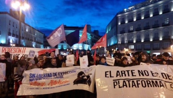 Manifestacions a l'Estat espanyol en defensa de la llibertat d'expressió